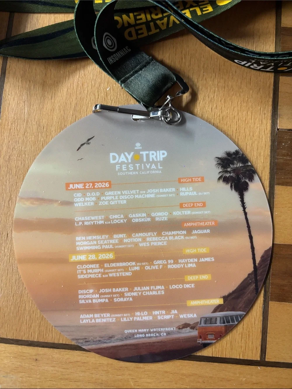 Day Trip 2026 Festival VIP Lanyard